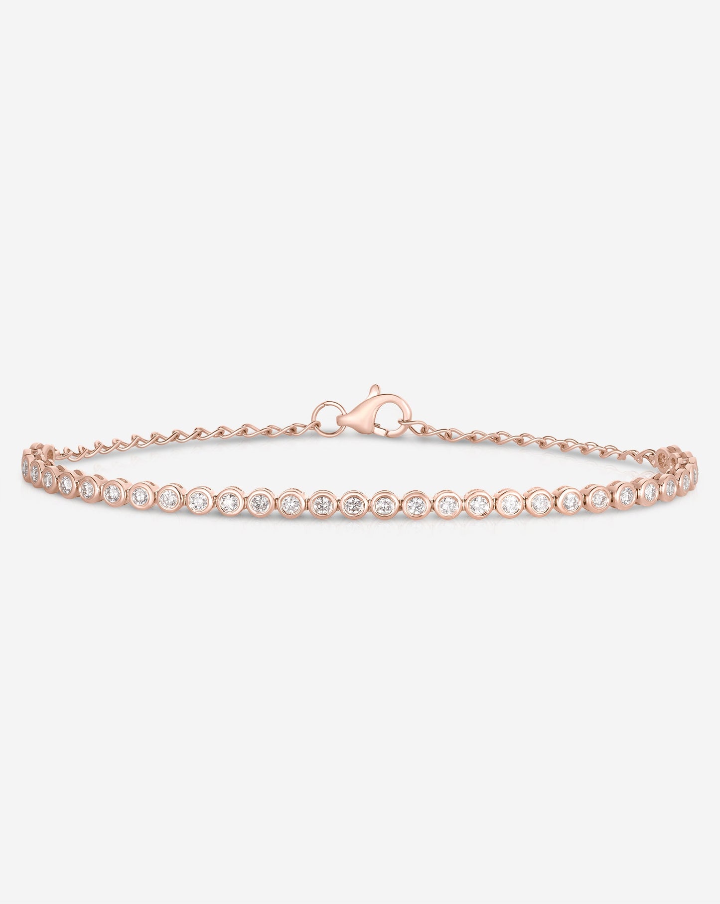 Bezel Mini Diamond Tennis Bracelet