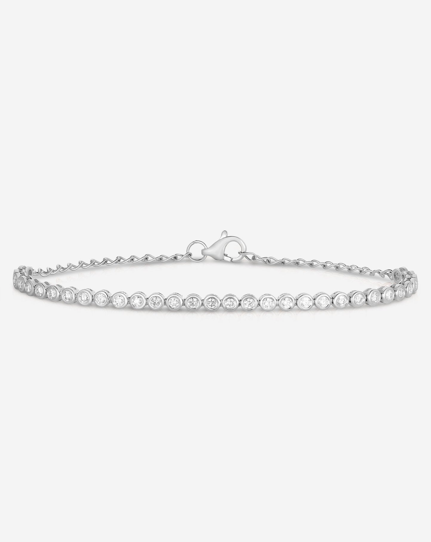 Bezel Mini Diamond Tennis Bracelet