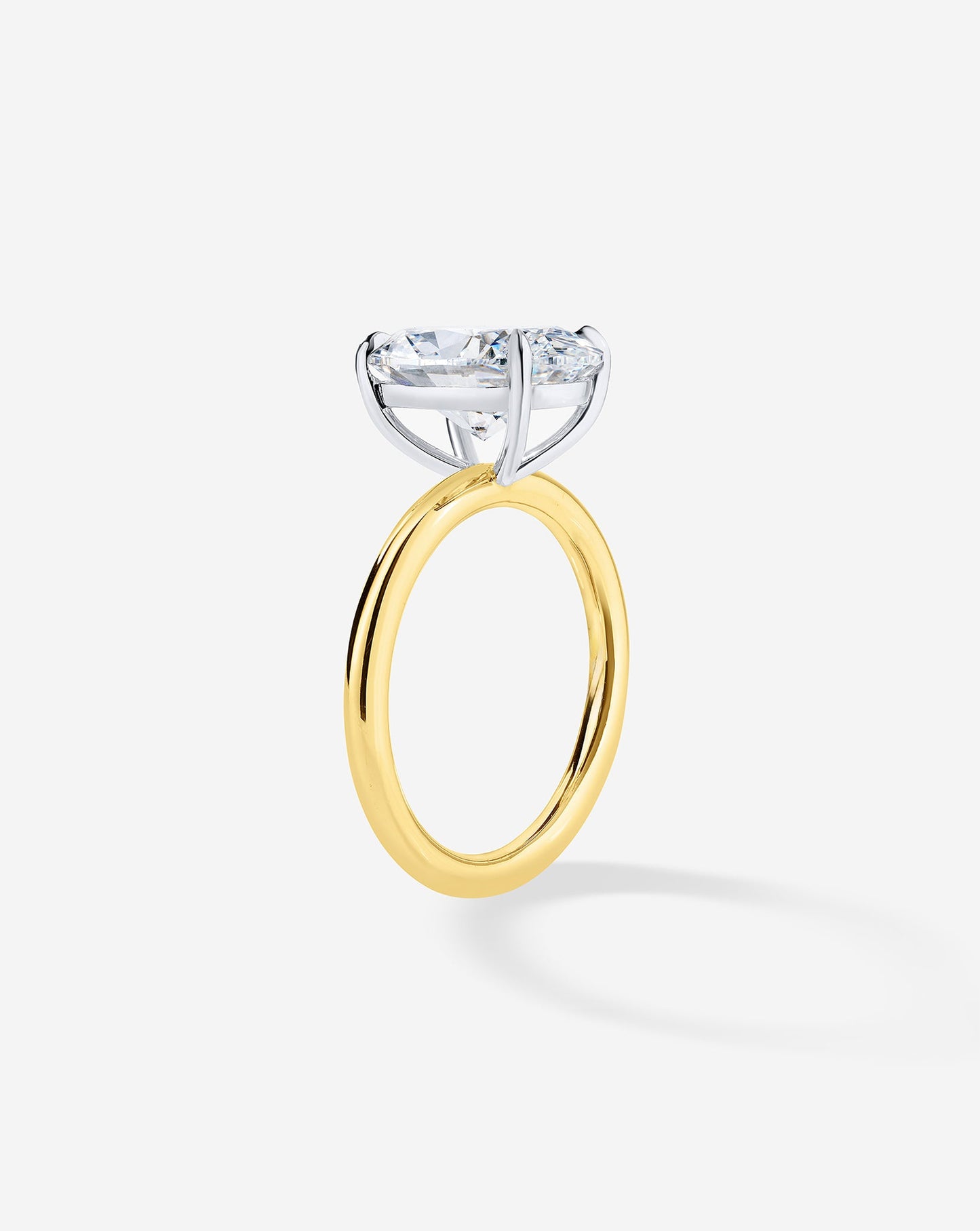 1.15 Round Brilliant Lab Diamond in Cloud Solitaire