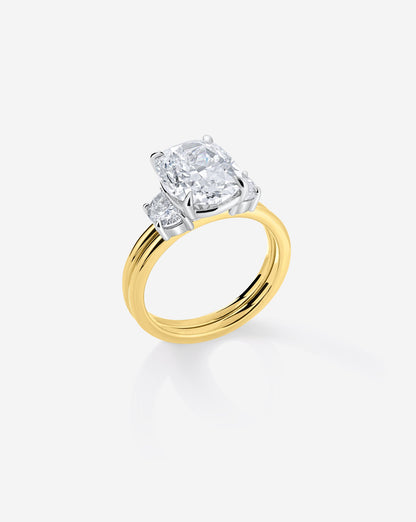 3.68 Cushion Lab Diamond in Whisper Thin® Embrace