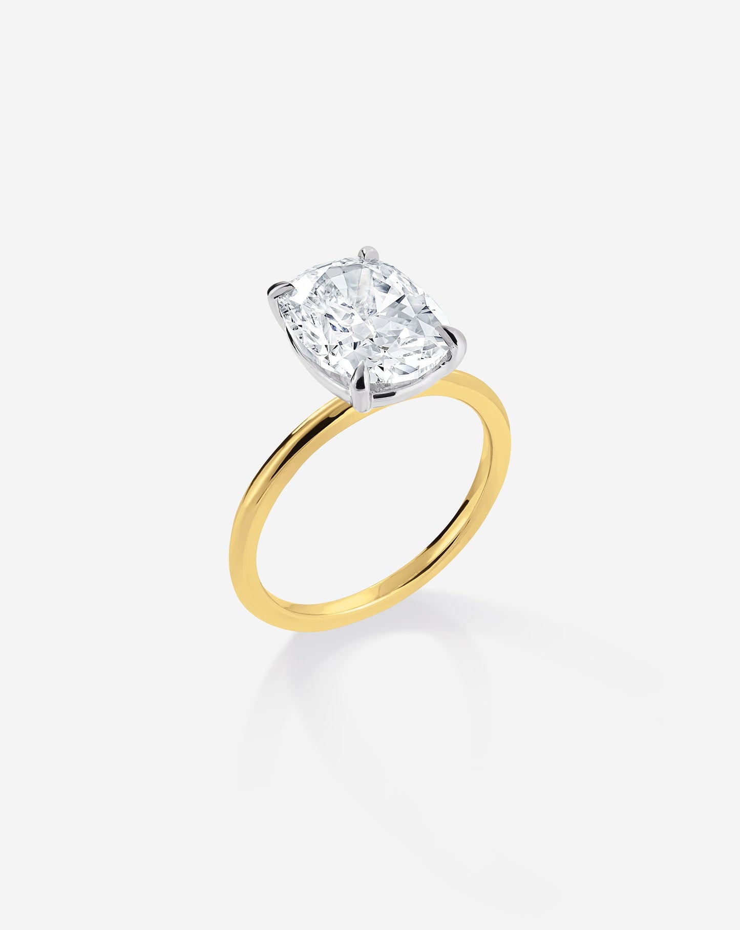 3.68 Cushion Lab Diamond in Whisper Thin® Embrace