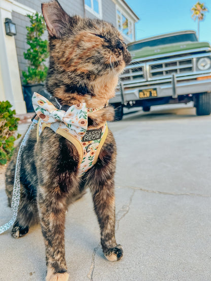 Cat Bowtie - Sunflower Dreams