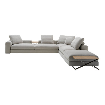 Ananta L-Shaped Sectional Sofa w/ Table Composition