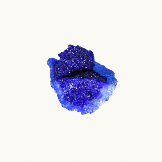 Vibrant blue Azurite crystal, approximately 0.75 inches in size, handpicked for you by Juniper Stones