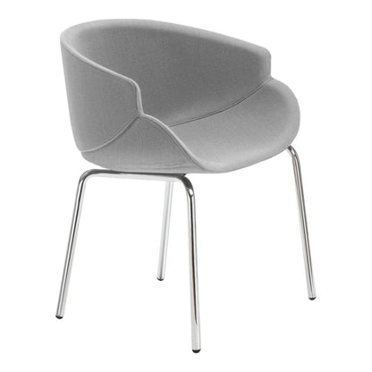 Bix Armchair - Metal Base - Upholstered