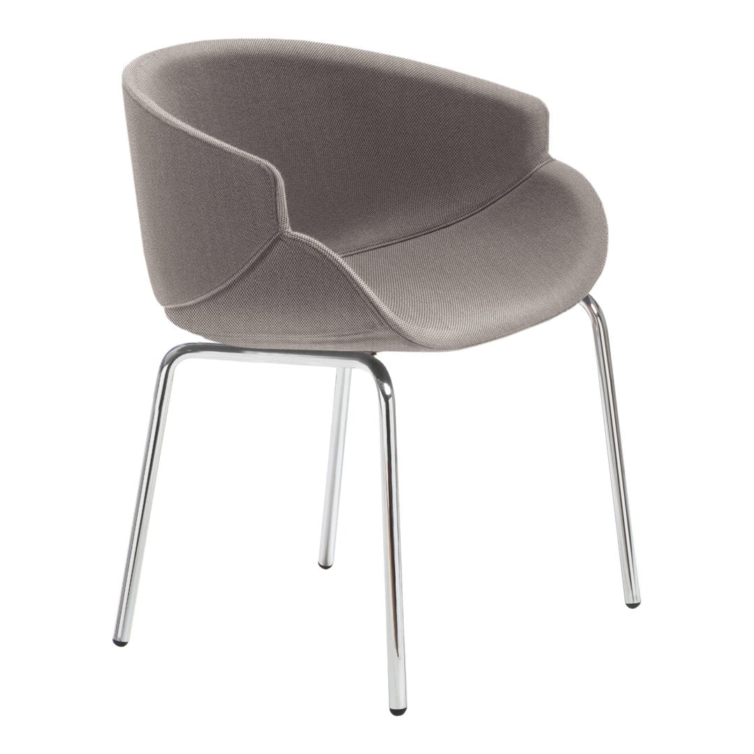 Bix Armchair - Metal Base - Upholstered