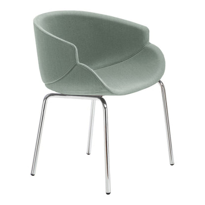 Bix Armchair - Metal Base - Upholstered