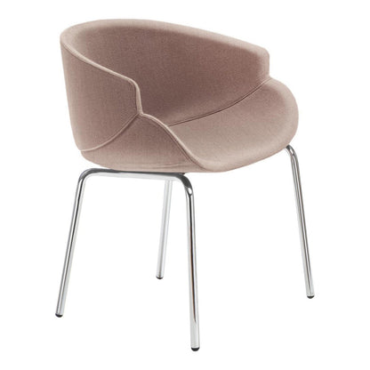 Bix Armchair - Metal Base - Upholstered