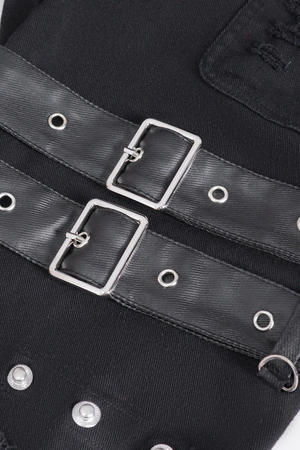 Batwing Pocket Ripped Punk Pants