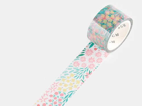 BGM Clear Tape - Flower Colorful