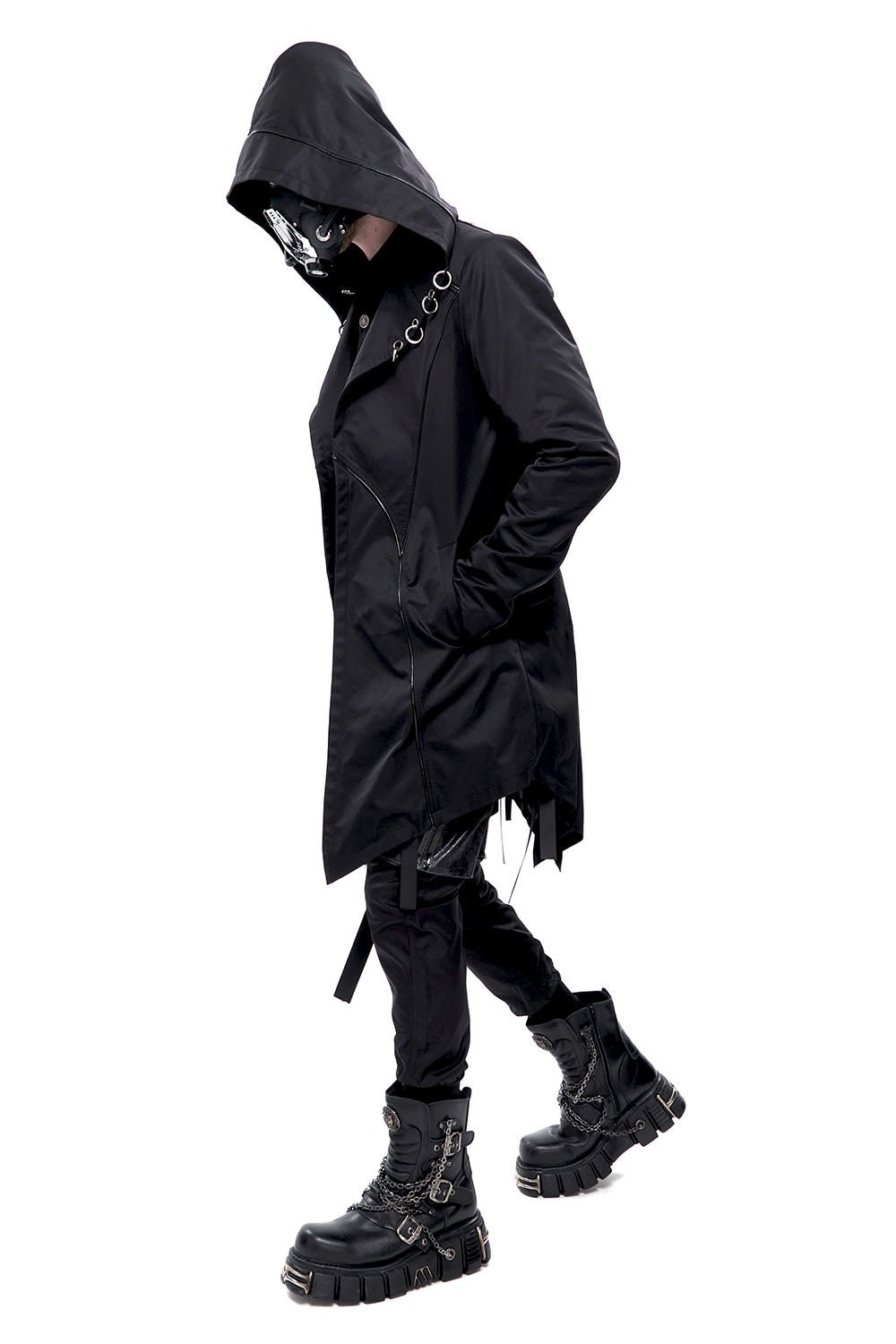 Black Butcher Pierced Coat