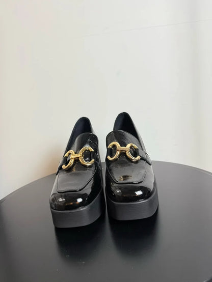 Blankens The Olivia Black-skinnklackar NWOT