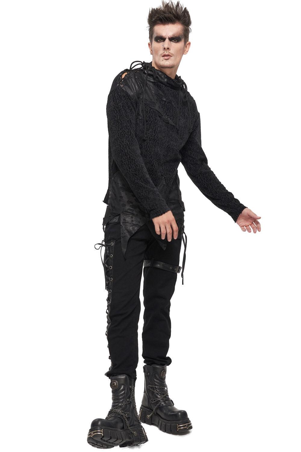 Born Villain Distressed Goth Pants