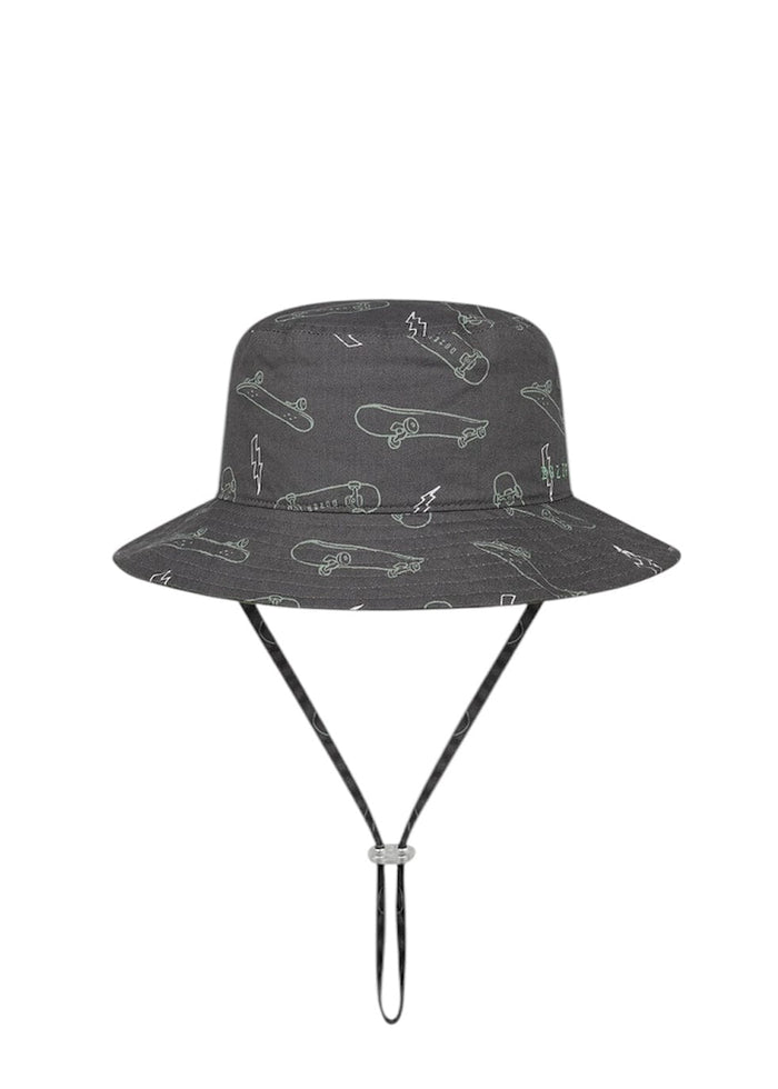 Boy’s Bucket Hat Gawler - Charcoal Kooringal Boys hat