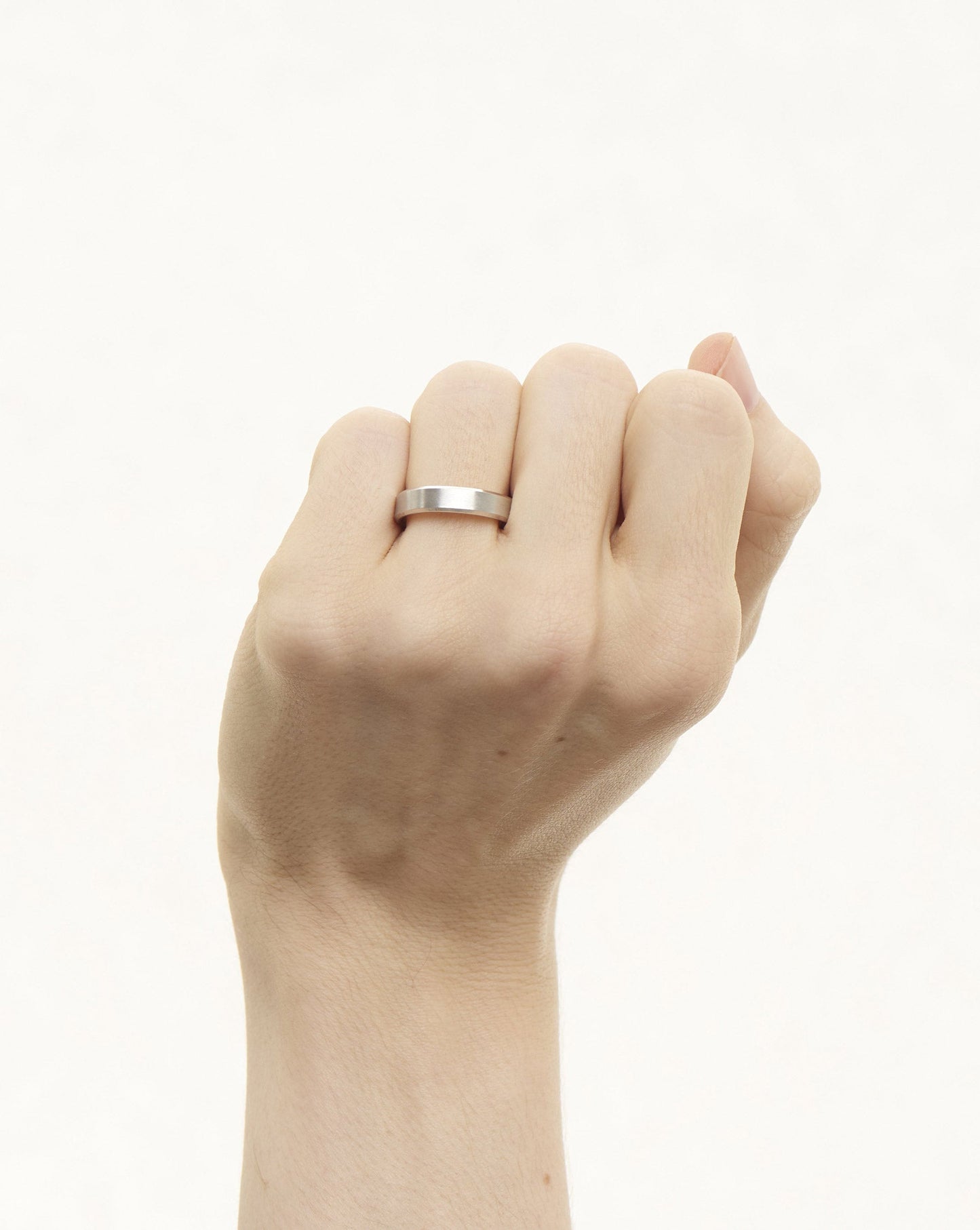 4 mm Hidden Two-Toned + Beveled Wedding Band