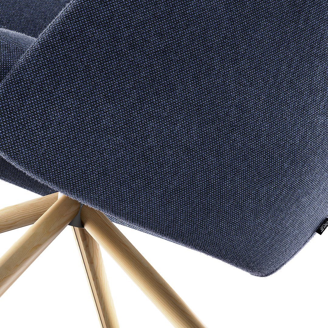 Bonny Lounge Chair - Swivel Wood Base