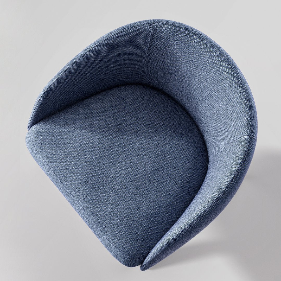 Bonny Lounge Chair - Swivel Wood Base