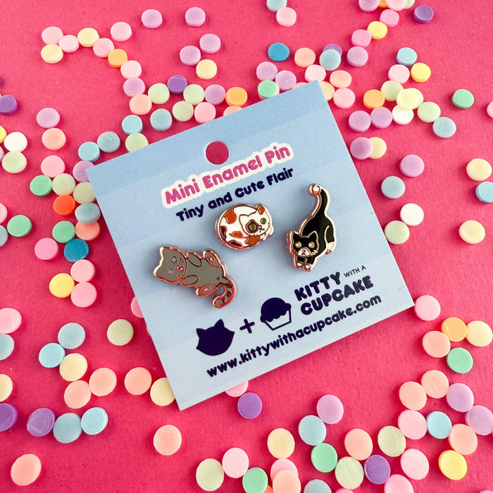 Cats Mini Enamel Pin Pack