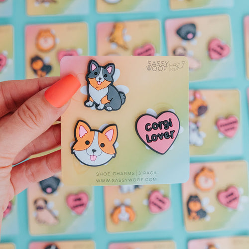 Shoe Charm - Corgis