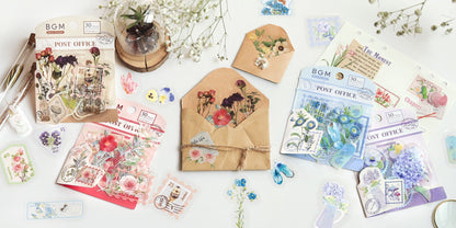 BGM Flake Sticker - Garden Post Office - Green