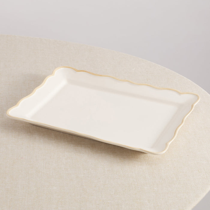 Colette Earthenware Rectangular Serving Platter by Maison Madison Home