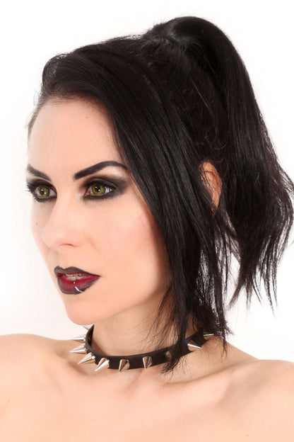 Cone Silver Spike Collar