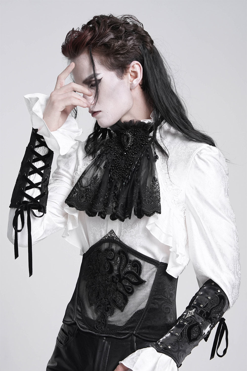 Crucible Studded Lace-Up Gloves