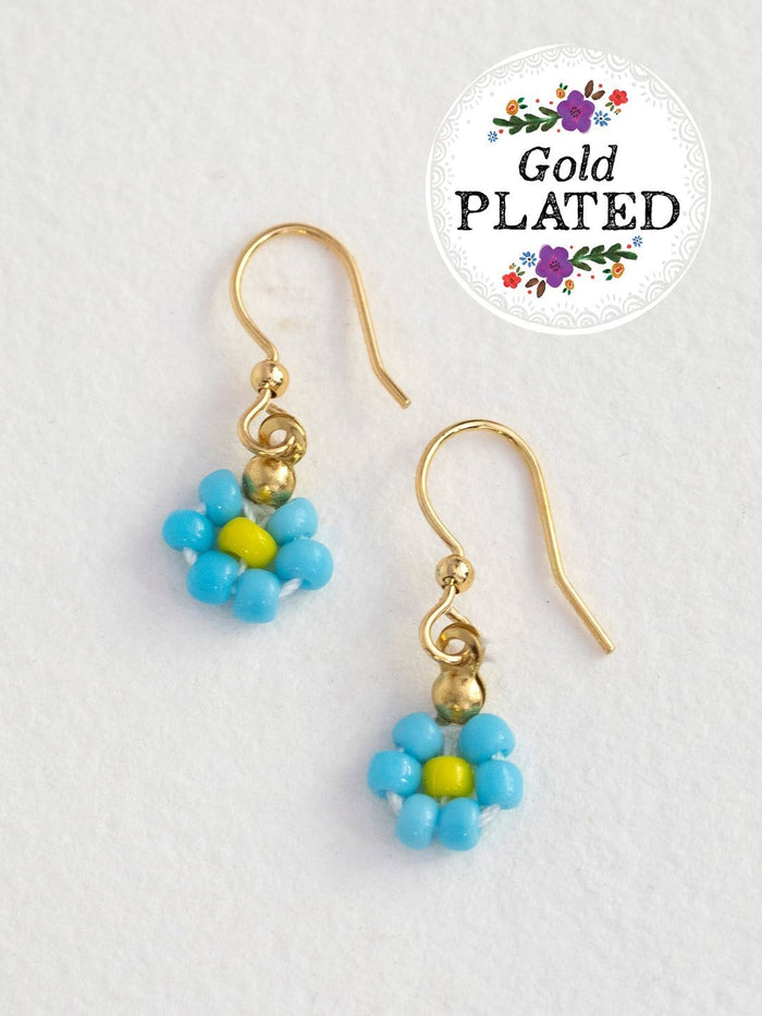 Turquoise Daisy Drop Earing | Natural Life