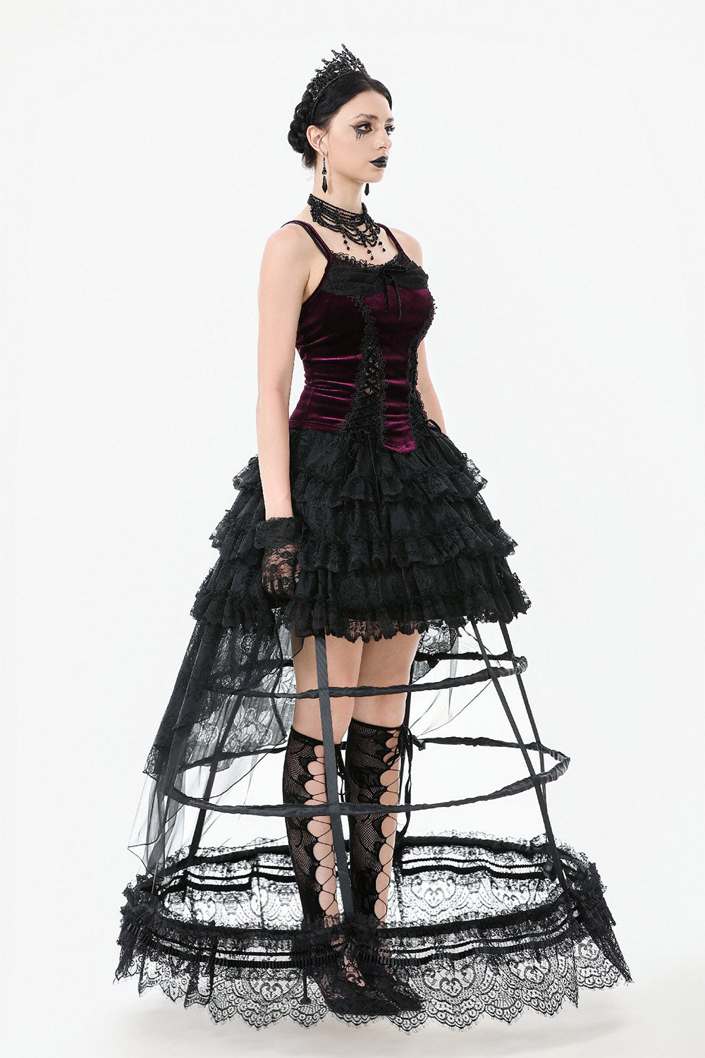 Countess Chateau Lace-Up Tank Top