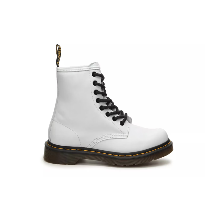 Dr. Martens Big Kid's 1460 8-Eye Leather Combat Boots – White