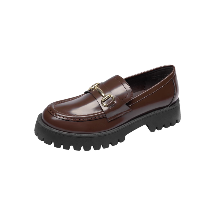 Dream Paris Women’s Platform Chunky Penny Loafers – Brown