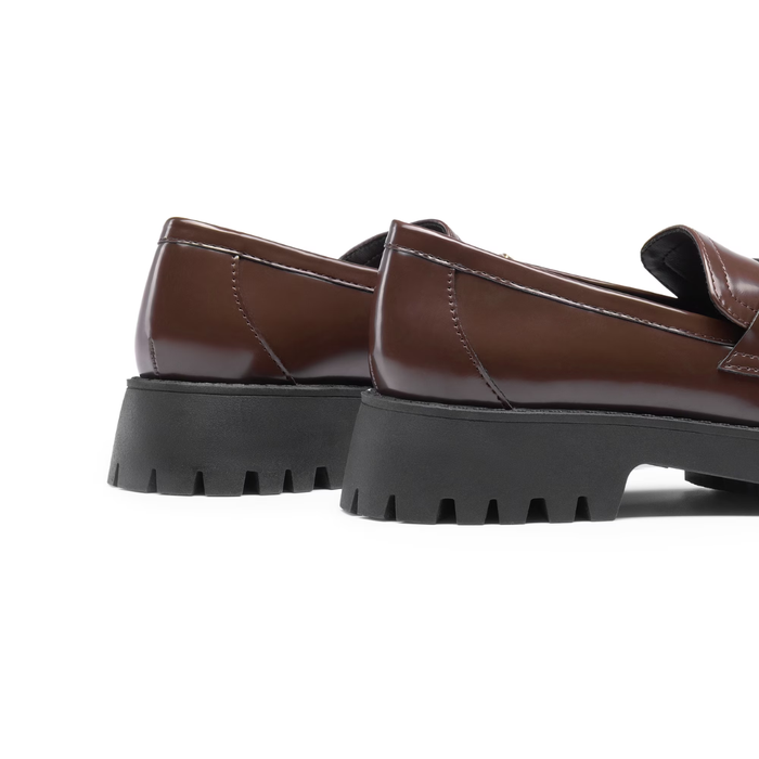 Dream Paris Women’s Platform Chunky Penny Loafers – Brown