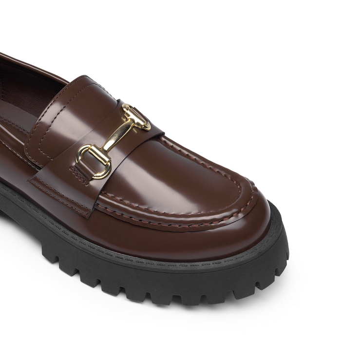 Dream Paris Women’s Platform Chunky Penny Loafers – Brown