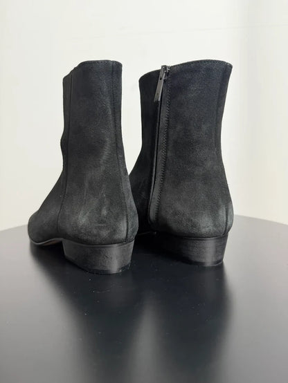 Flattered Rami Black Suede-boots NWOT