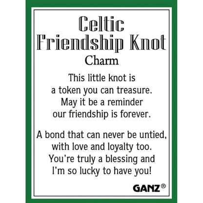 Friendship Celtic Knot Pocket Charm Ganz Charms & Pendants