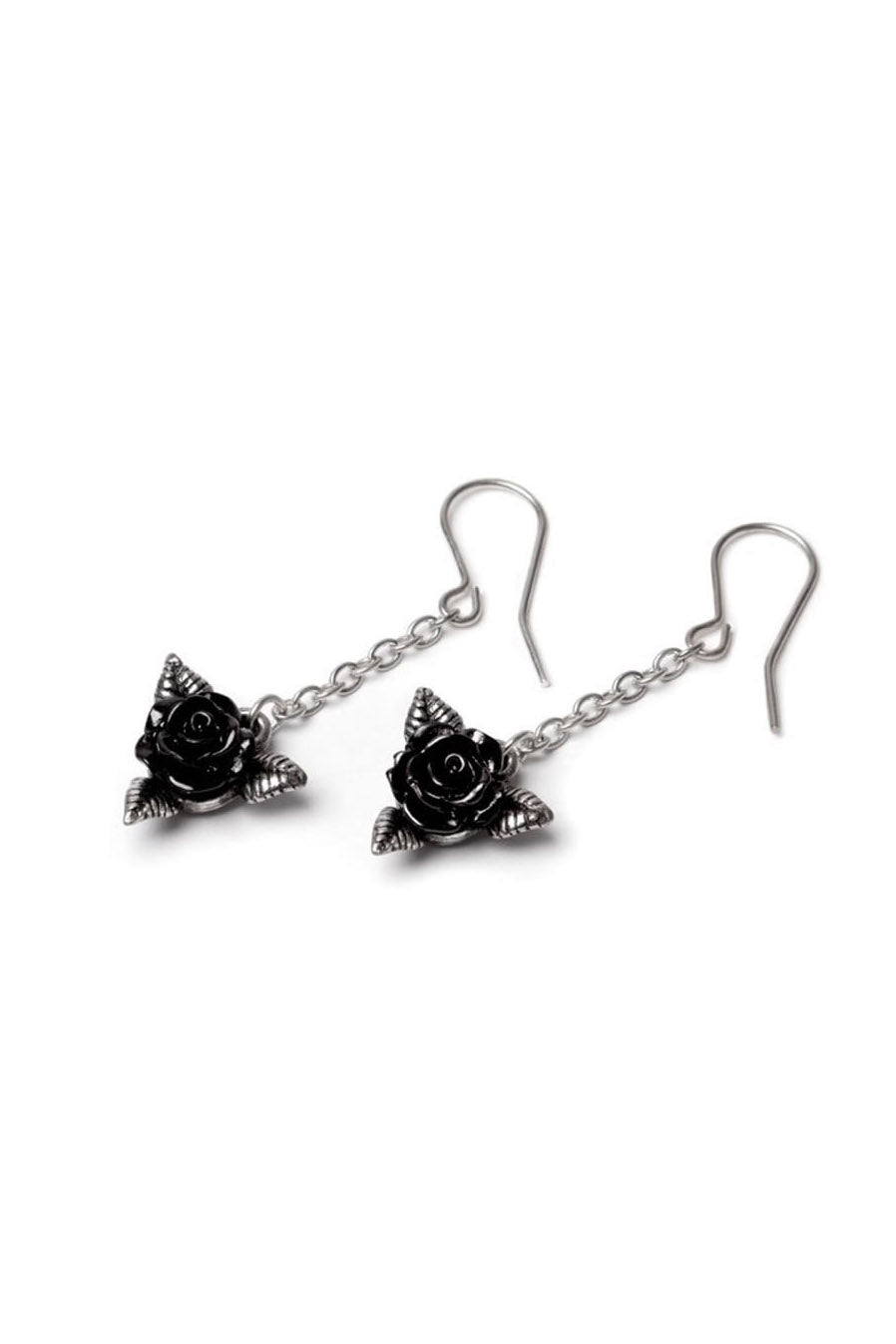 Black Rose Droppers Earrings