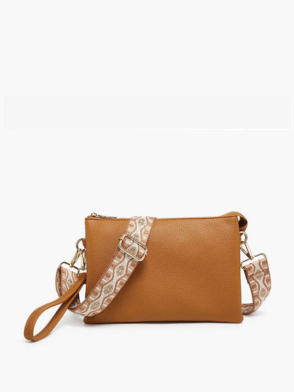M2056 Izzy Crossbody w/ Guitar Strap: Camel Jen & Co.