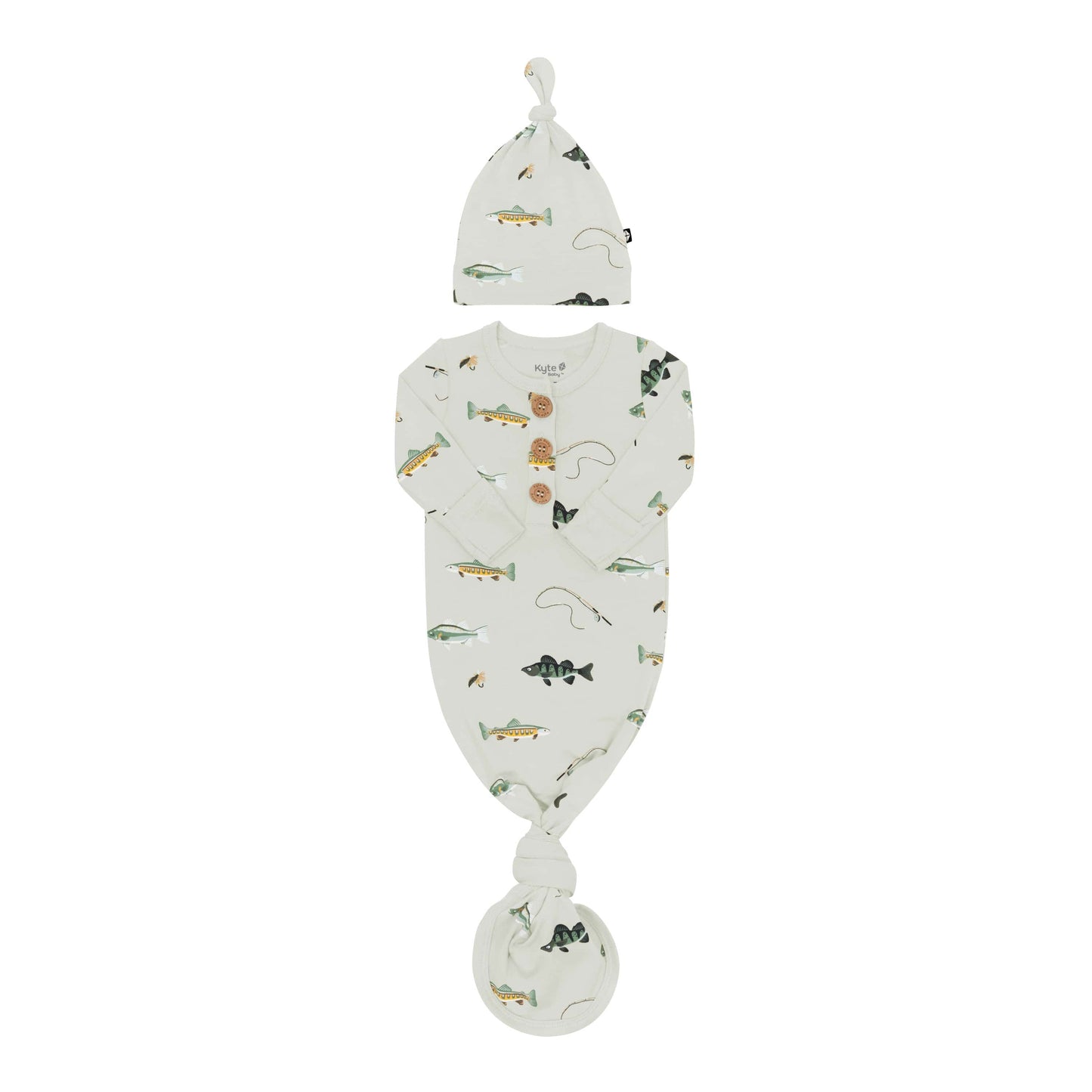 Knotted Gown with Hat Set in Fishing