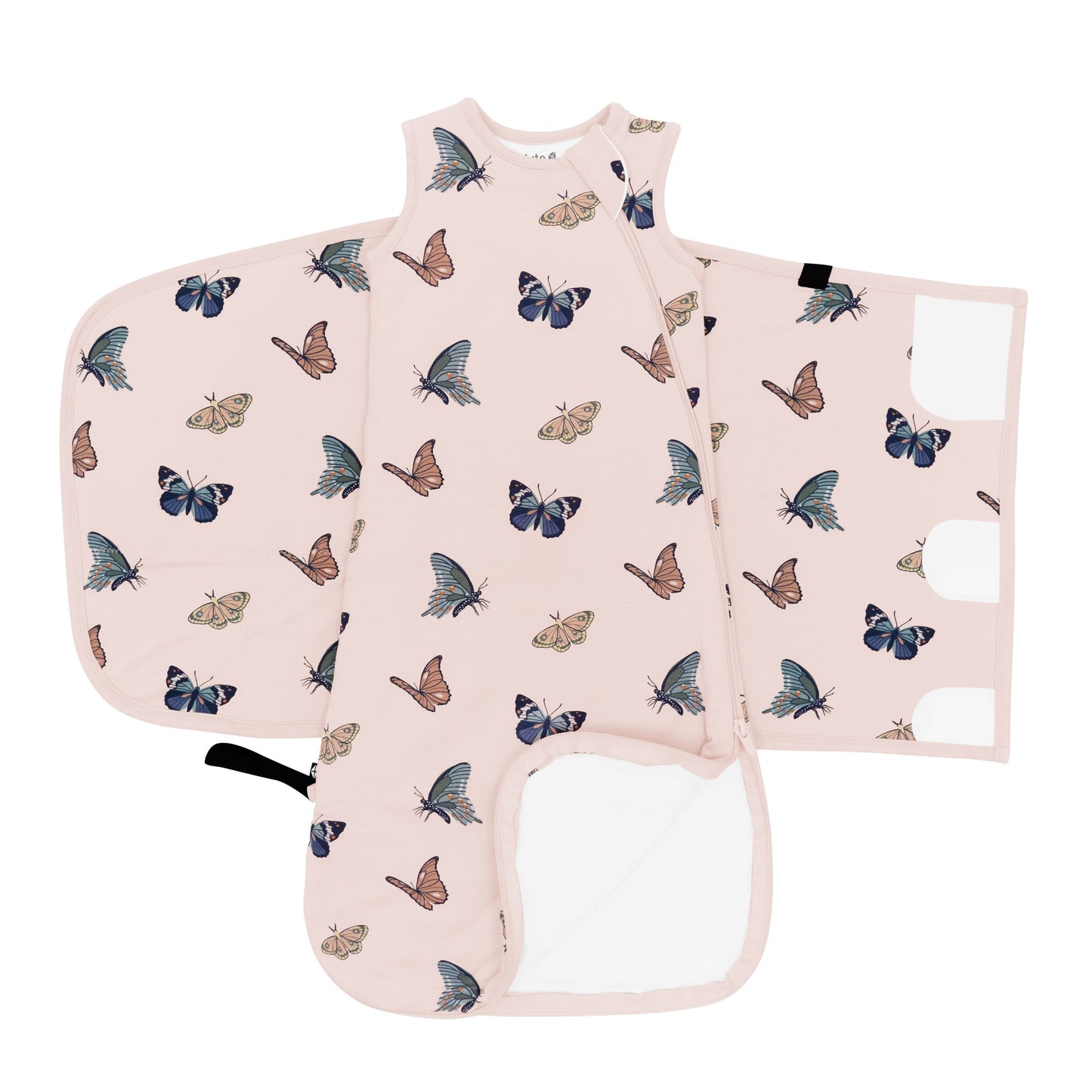 Sleep Bag Swaddler in Blush Butterfly 1.0
