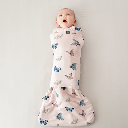 Sleep Bag Swaddler in Blush Butterfly 1.0