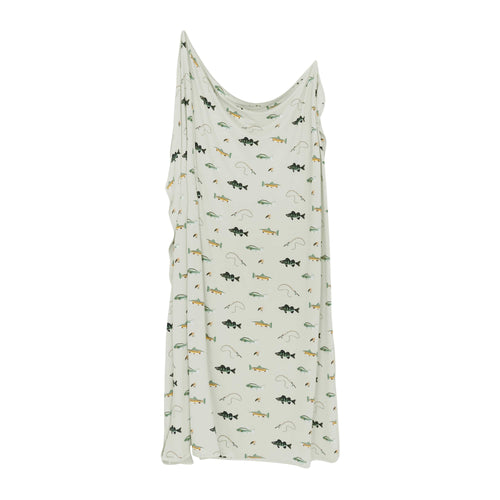 Swaddle Blanket in Fishing