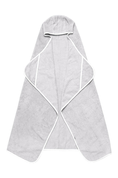 Toddler Hooded Bath Towel in Storm with Cloud Trim