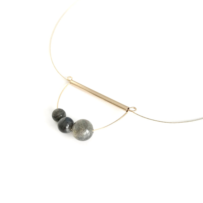Labradorite Abacus Necklace - ships directly from maker