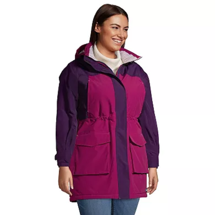 Lands’ End Women’s Squall Insulated Parka – Petite Plus – Rubellite 518822