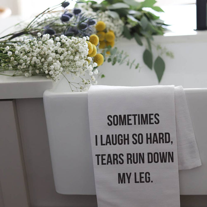 LAUGH SO HARD - TEA TOWEL Wildwood Landing