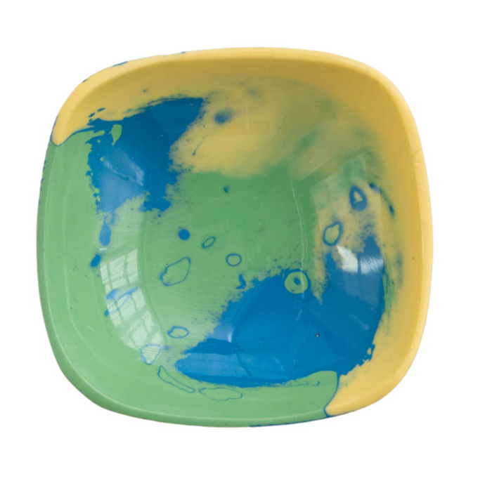 MARBLED RESIN DISH - 4 COLORS