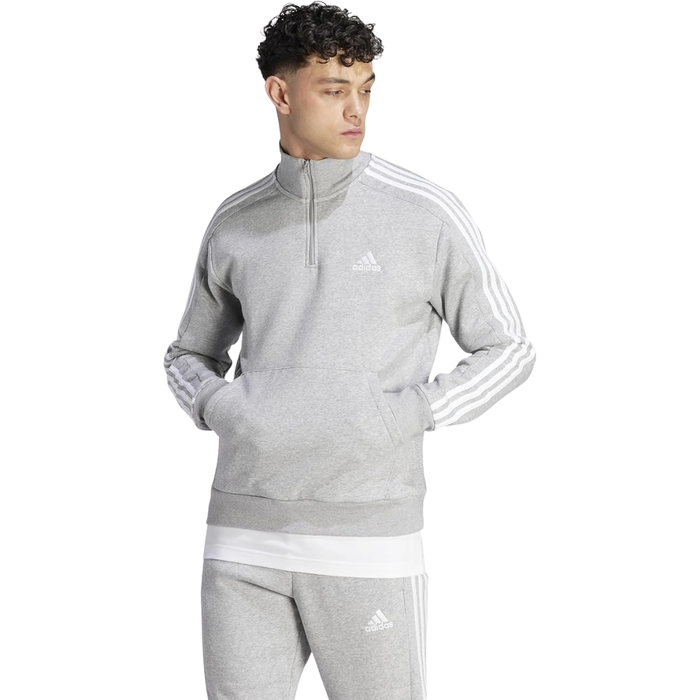 Adidas Men’s Essentials Fleece 3-Stripes 1/4-Zip Sweatshirt – IJ8905
