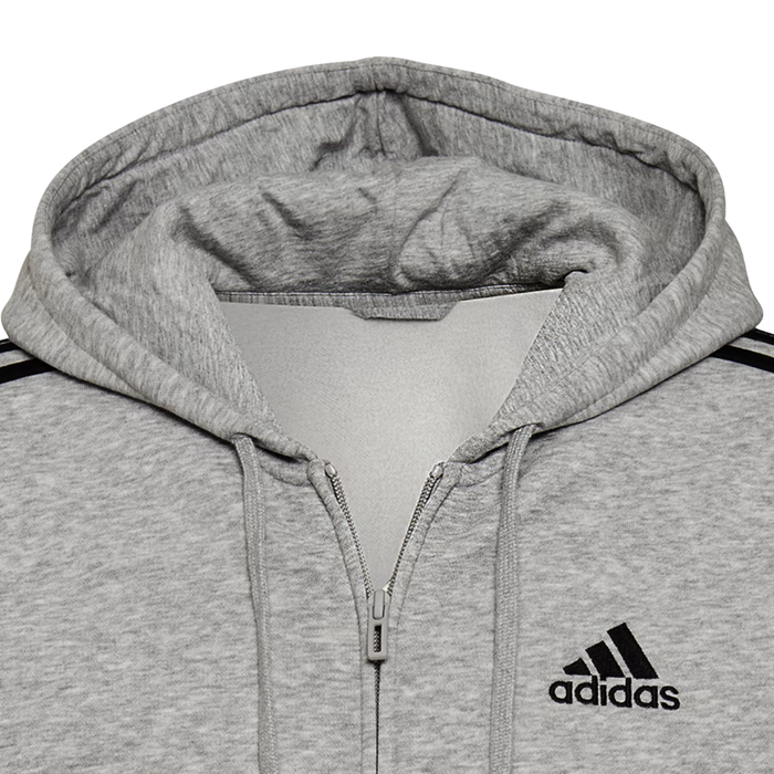 Adidas Men's Essentials Fleece 3-Stripes Full-Zip Hoodie – HB0041