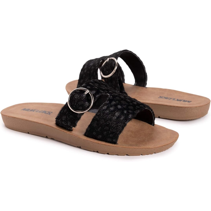 Muk Luks About You Women’s Slide Sandal – Black 1200111-001