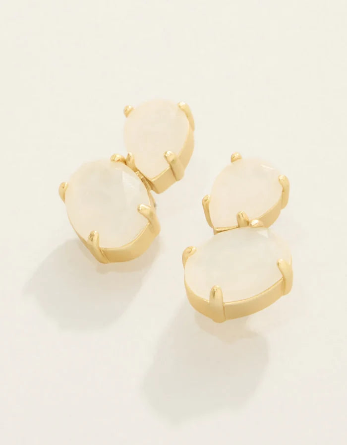 NAIAD DEWDROP STUD EARRINGS - 3 COLORS